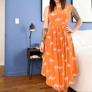 Charlotte by Charlotte Tilbury Camel Dress